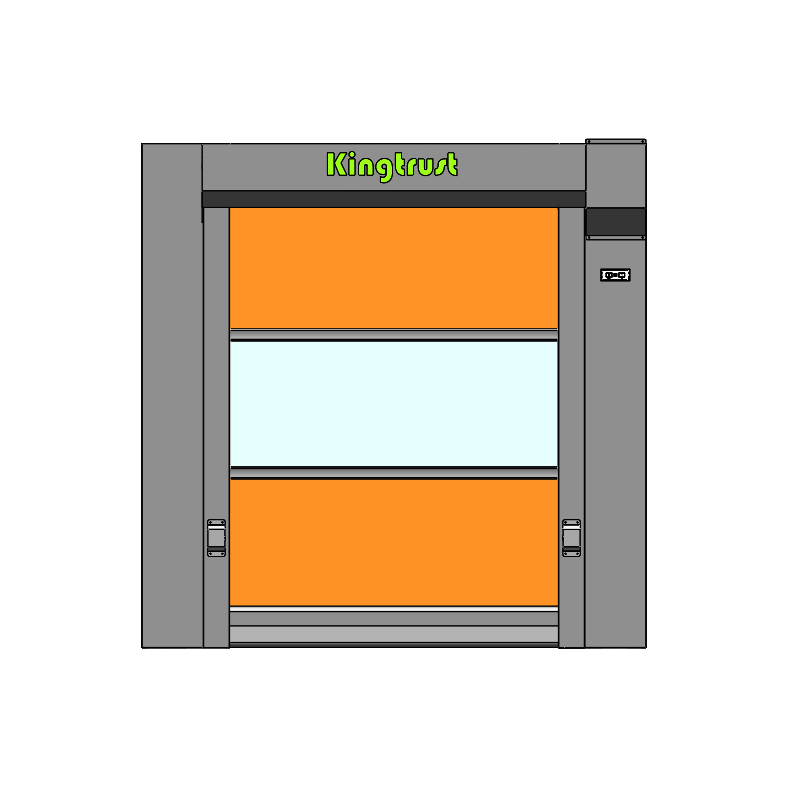 快速卷帘门货淋室-正视图1